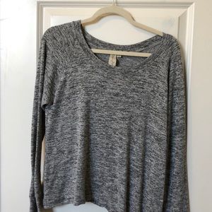 Allison Jay Lightweight Grey Long Sleeve Top